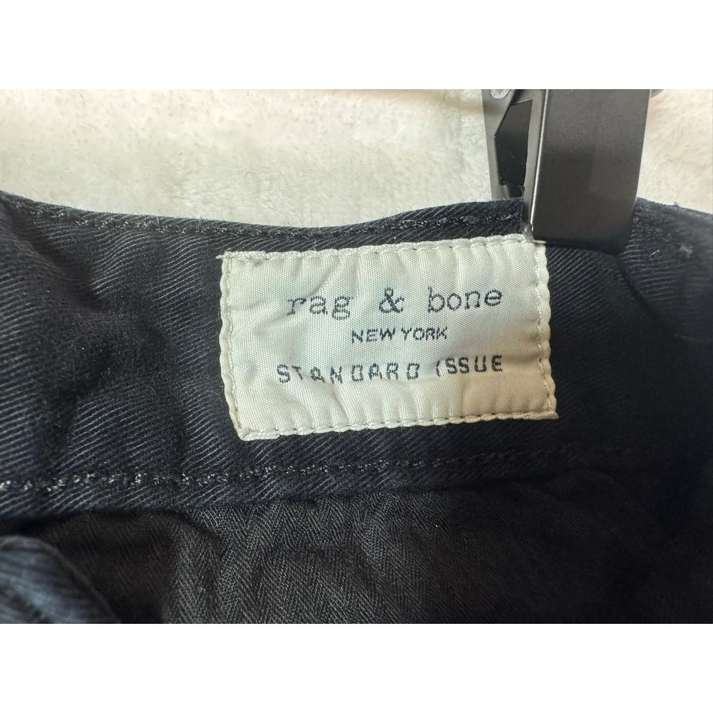rag & bone Standard Issue Black Slim Fit Chino Pants Women Size 31 Made in USA - Picture 7 of 13